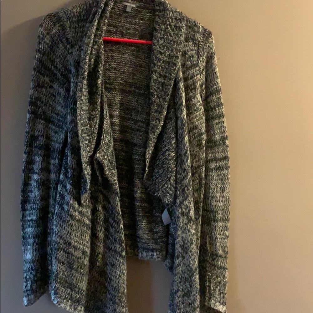 Gray and Black Cardigan